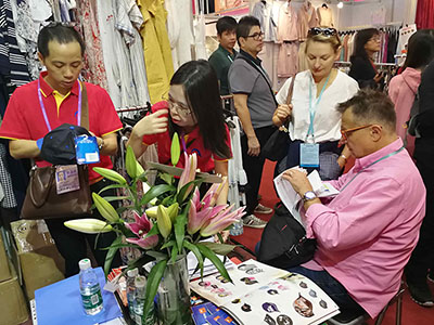 Clients at Canton Fair