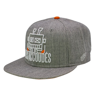 Customized Heather Grey Snapback Caps
